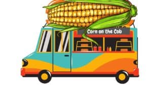 Corn on the cob vendor truck